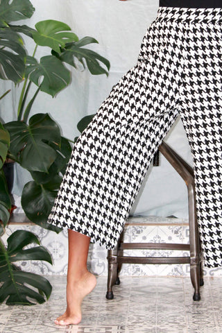 'Orchis' trouser in 'Houndstooth'
